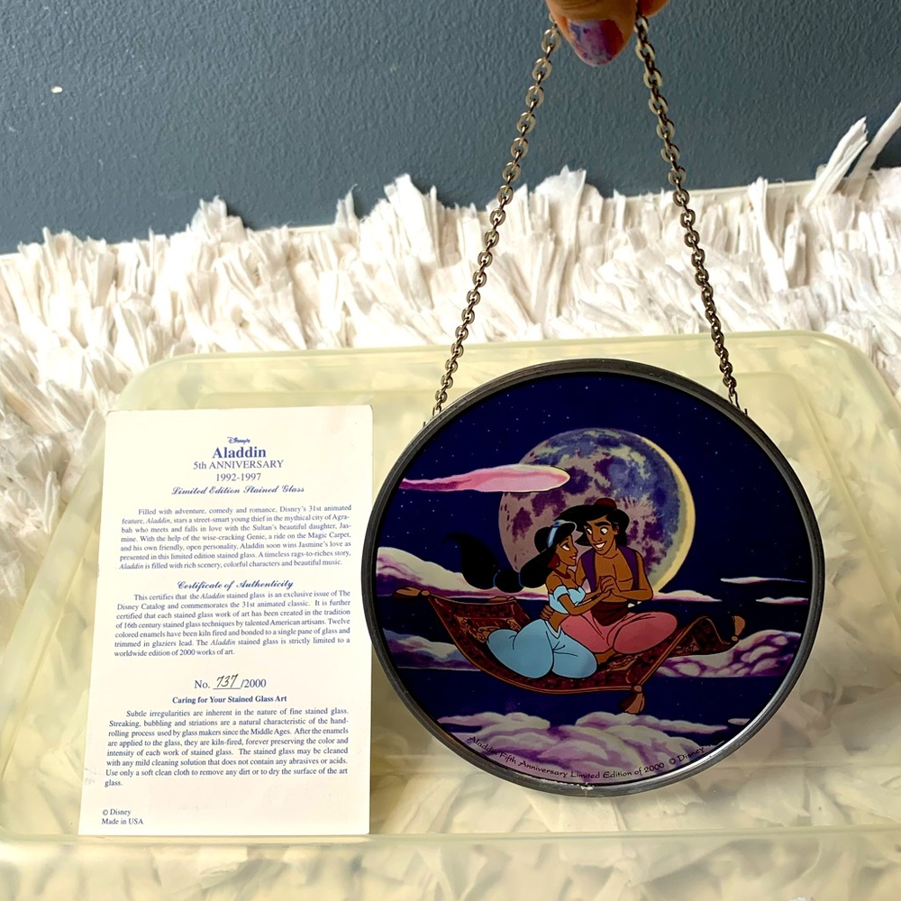 Disney Aladdin Stained Glass